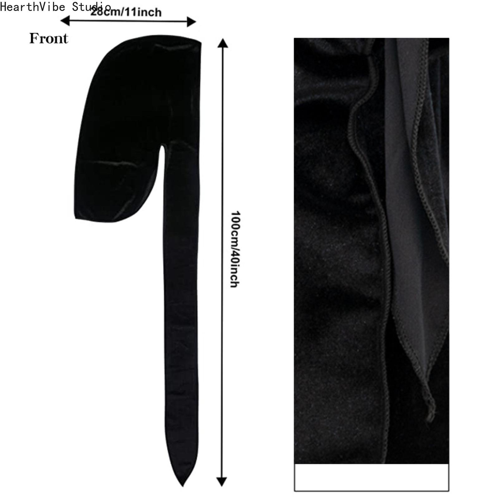 Premium Velvet Durag with Silk Satin Lining, Oversized 360 Wave Cap, 40-in Extra Long Tails, Adjustable Headwear, Hip Hop Wave Locking Unisex Streetwear Accessory for Men, Compression Headwear Premium Velvet Durag with Silk Satin Lining, Oversized 360 Wave Cap, 40-in Extra Long Tails, Adjustable Headwear, Hip Hop Wave Locking Unisex Streetwear Accessory for Men, Compression Headwear