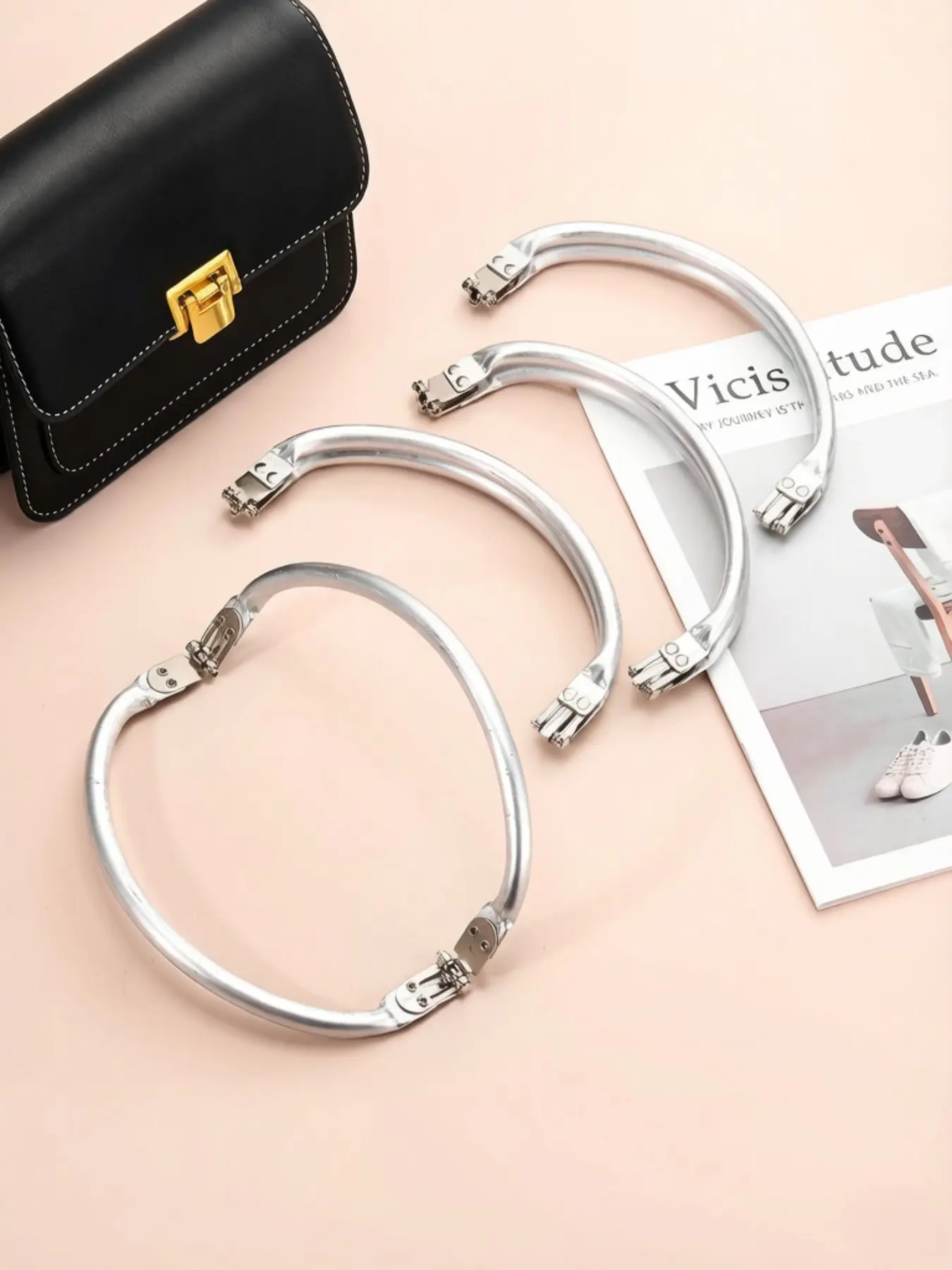 2-Pack Aluminum Twist Clamps, Durable Metal Closure Clips for Cloud Bags, Woven Bags, DIY Projects, Anti-Corrosion Bag Accessories