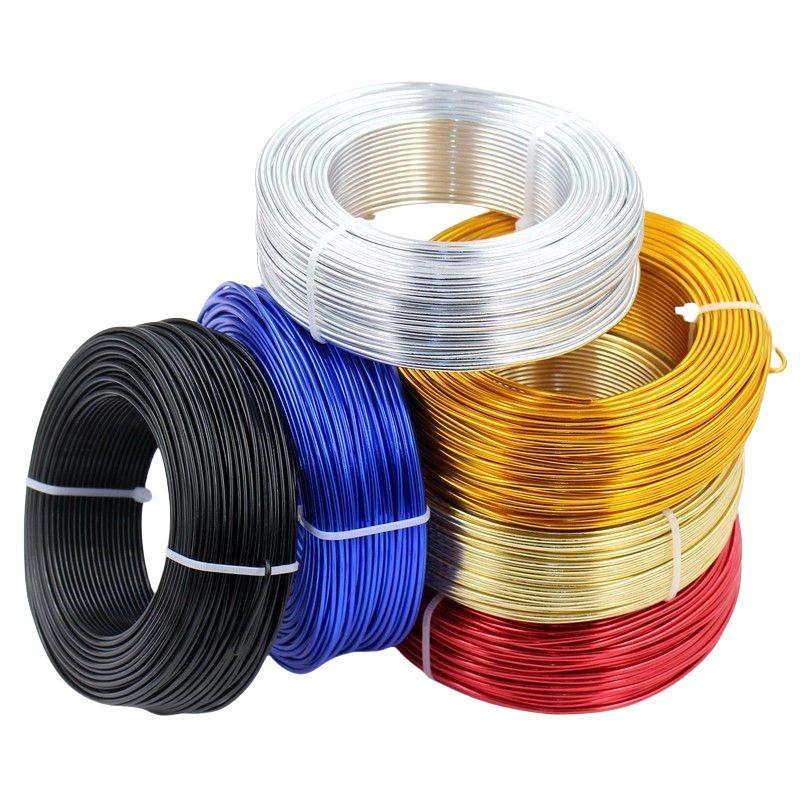 7 Rolls 1.0mm X 196.85 Inches Colorful Aluminum Craft Wire, Smooth Ends, Ideal for Art Projects and Creative Weaving, Decorative Metal Wire