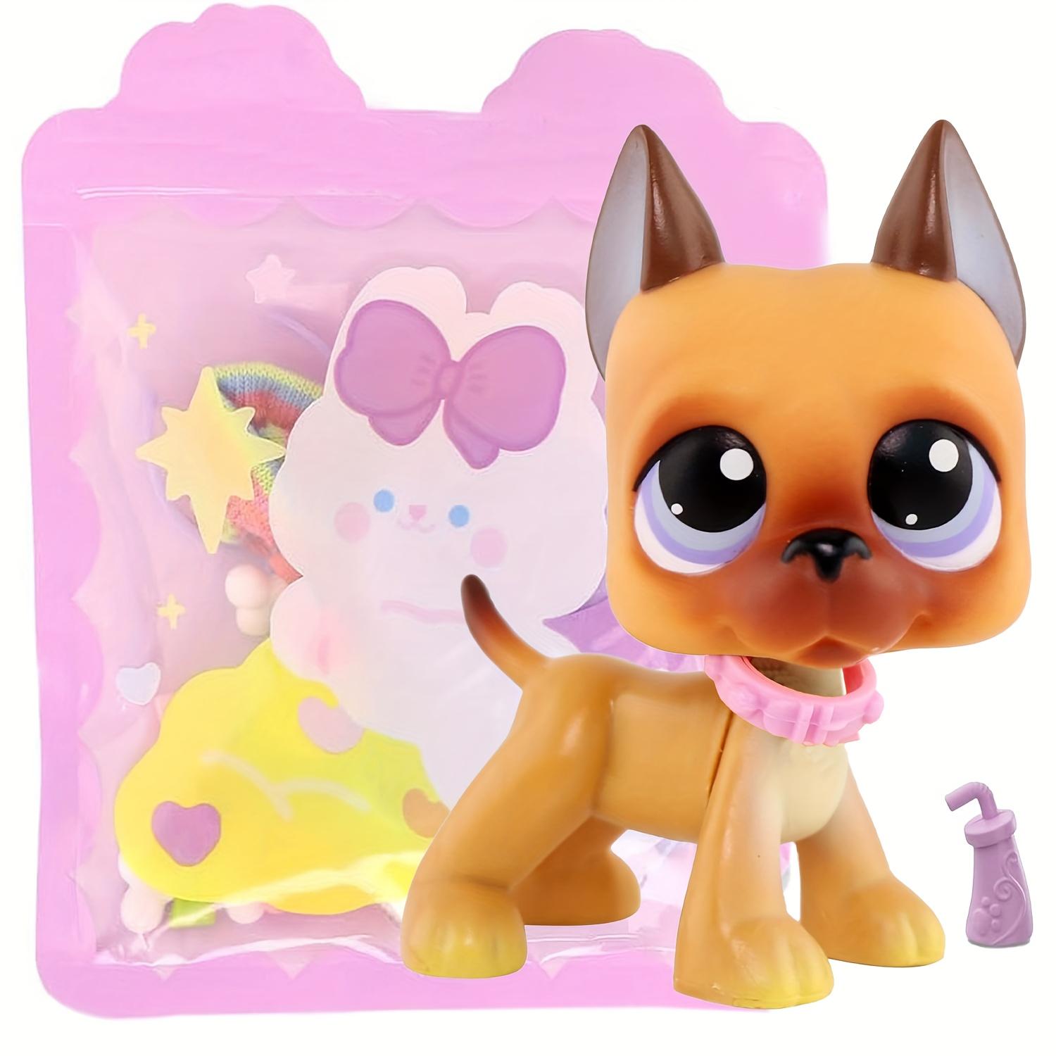 Mini Pet Shop Great Dane Collectible Dolls, Cute Accessories, Ideal for Birthday, Christmas, Halloween Gifts, Perfect for Lps Fans