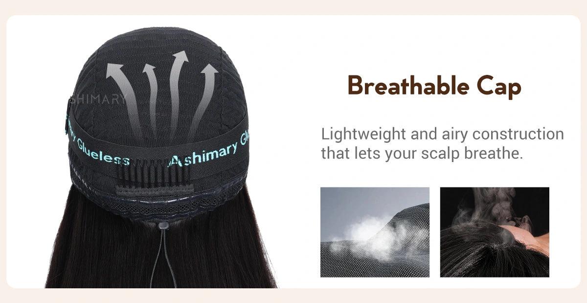 Ashimary 250% Density Glueless Ready To Go Wig- Pre Styled Side Part Body Wave Layer Cut 6x4.5 Lace Closure Bob Wig Invisi-Drawstring Ready to Go Short Bob Wigs Pre Everything Human Hair Wigs Pre Plucked Pre Cut For Black Women SpringStatements