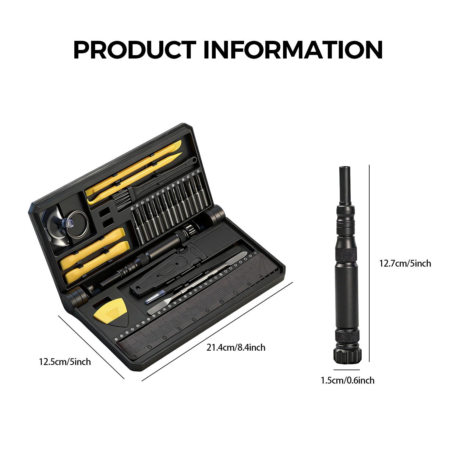 58-In-1 Phone Laptop Repair Tool Kit, Hex Screwdriver Set, Manual Maintenance Tools, Ideal for Home Use, Precision & Convenience Combined