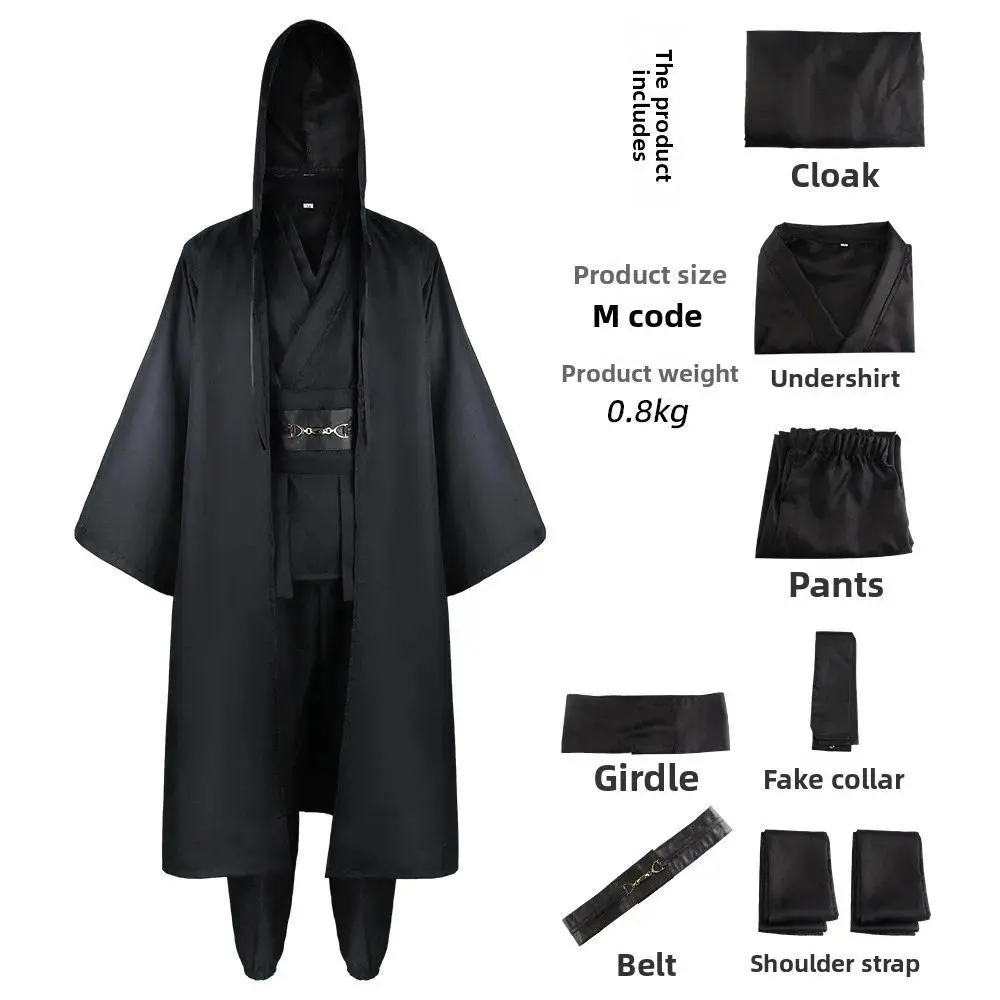 Jedi Knight Star Cosplay War Anakin Skywalker Costume Replica Rob Cloak Anime Halloween Party Outfits Clothes Plus Size Costume
