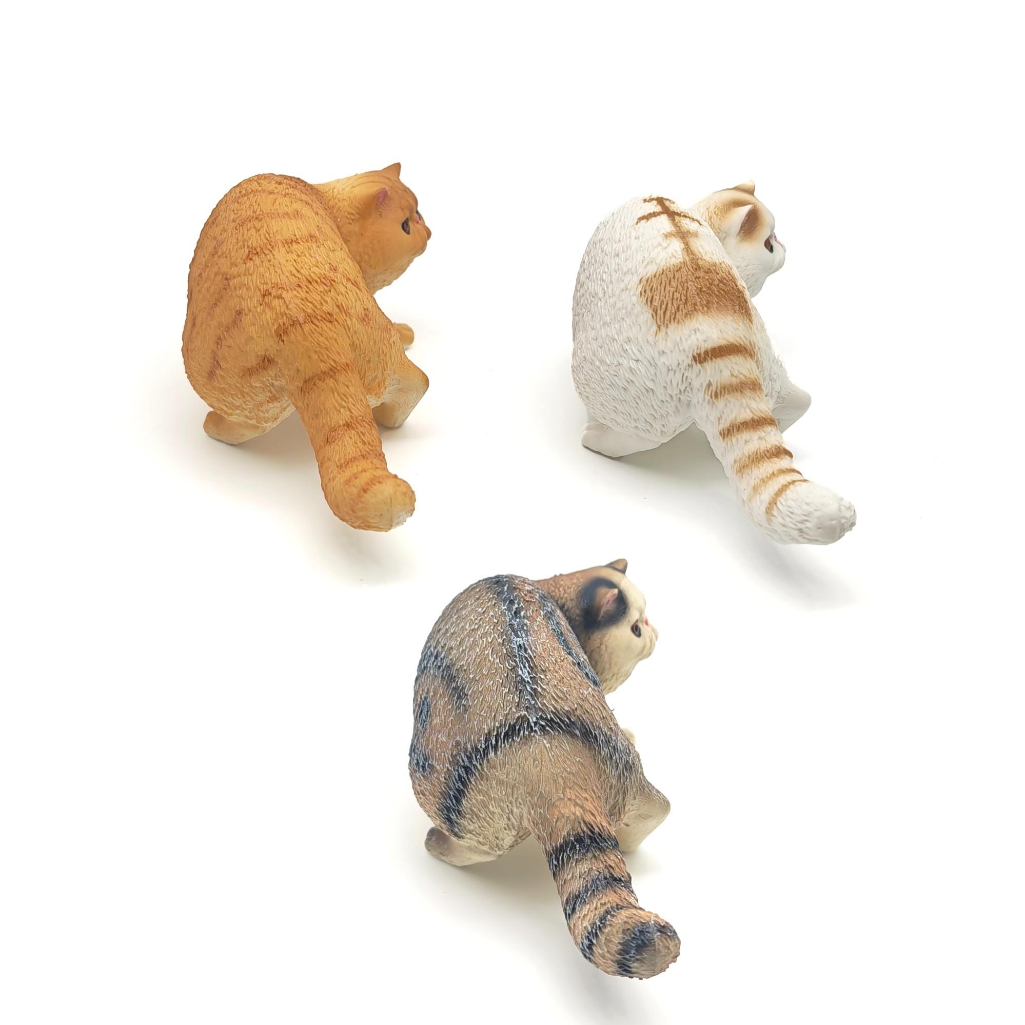 High Precision Cat Sculpture, Realistic PVC Home Decor, Office and Living Room Decoration, Garden Ornament, Desktop Display, Bonsai Decoration