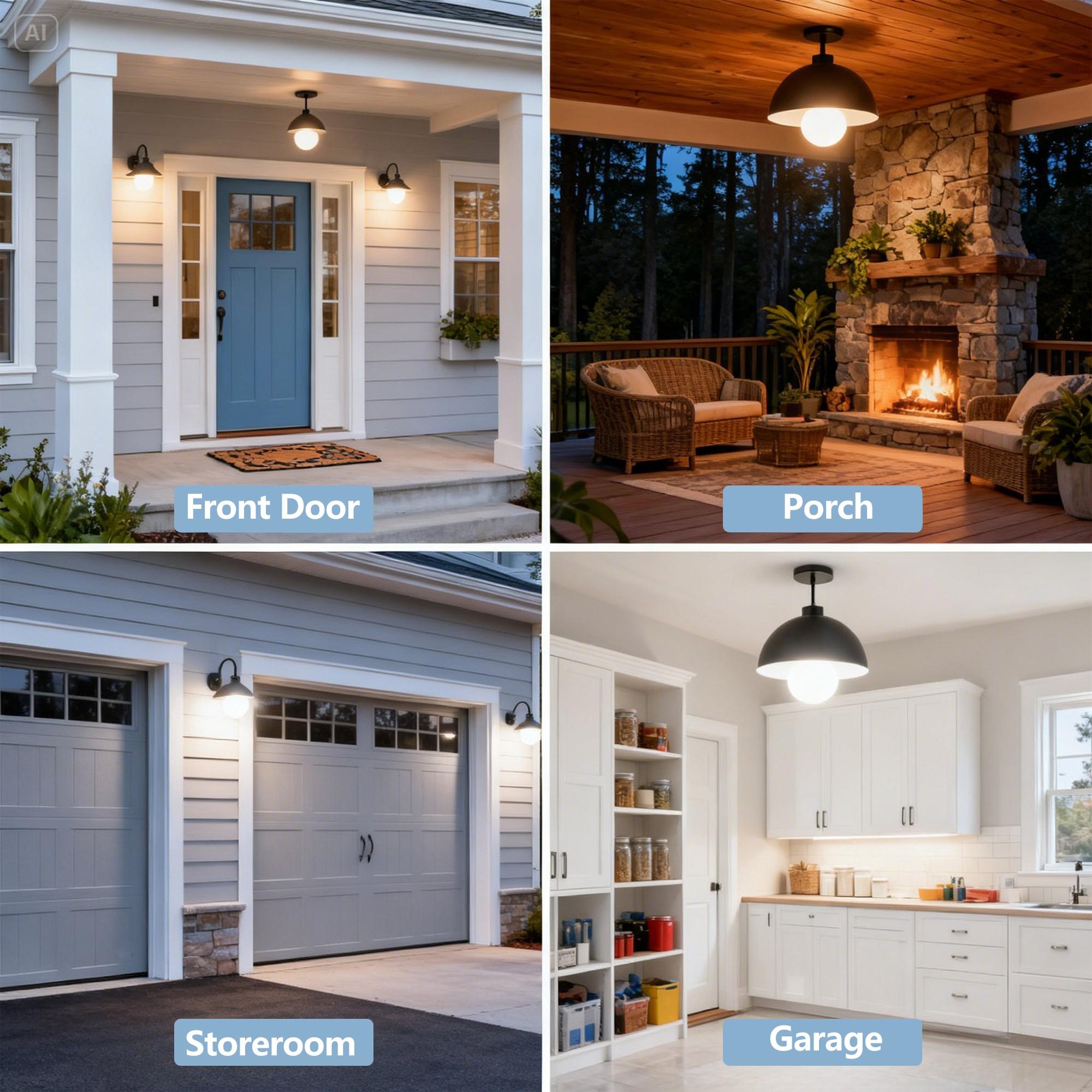 2/4Pack Kasotile Motion Sensor Light Bulbs, 12W (100Watt Equivalent), Motion Activated Dusk to Dawn Security LED Bulb, 3000K WarmWhite/6000K Daylight, for Indoor and Outdoor Lighting, Porch, Stairs, Hallway