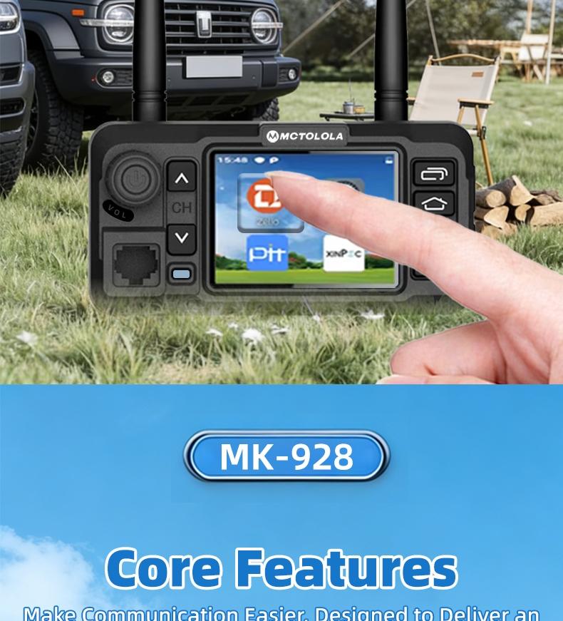 The new Zello Android PoC wireless touchscreen car intercom is equipped with Bluetooth WiFi and is an essential device for global automotive, self driving travel, and fleet transportation