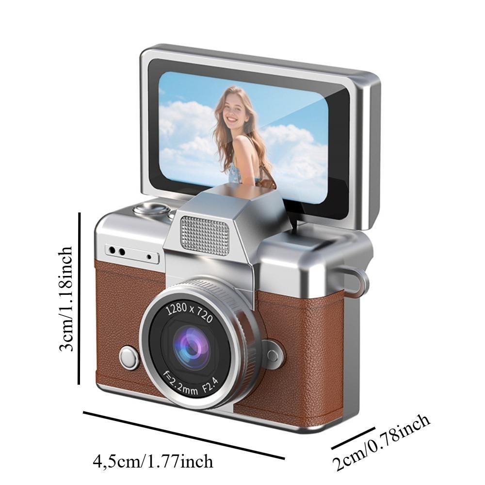 CCD Flip Screen Keychain Camera! Full Set with 32GB Storage, Reader & Adapter. Capture HD Moments Anytime. Cute, Portable, Ideal Christmas Surprise!