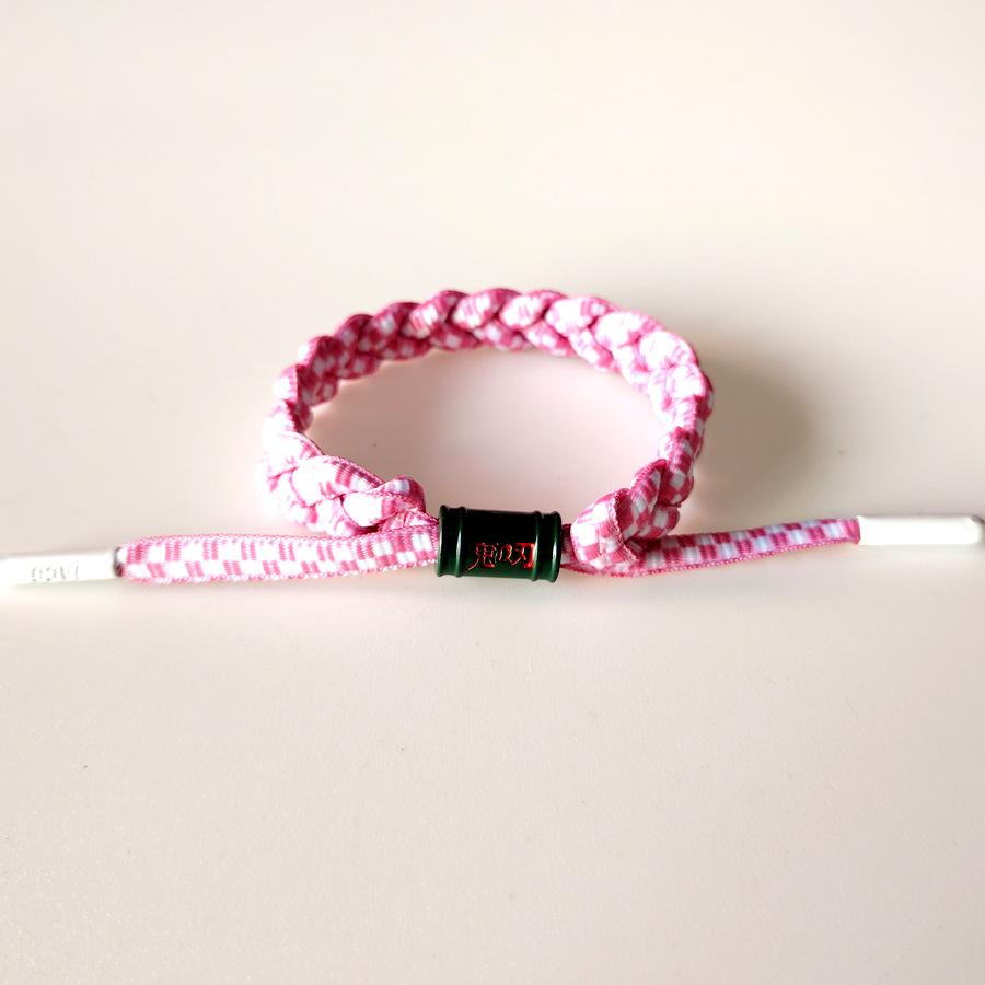 Anime Demon Slayer: Kimetsu no Yaiba, Tanjiro, Zenitsu, Tanjiro's woven bracelet, birthday gift for teenagers and couples, holiday gift, niche fashion, unique style