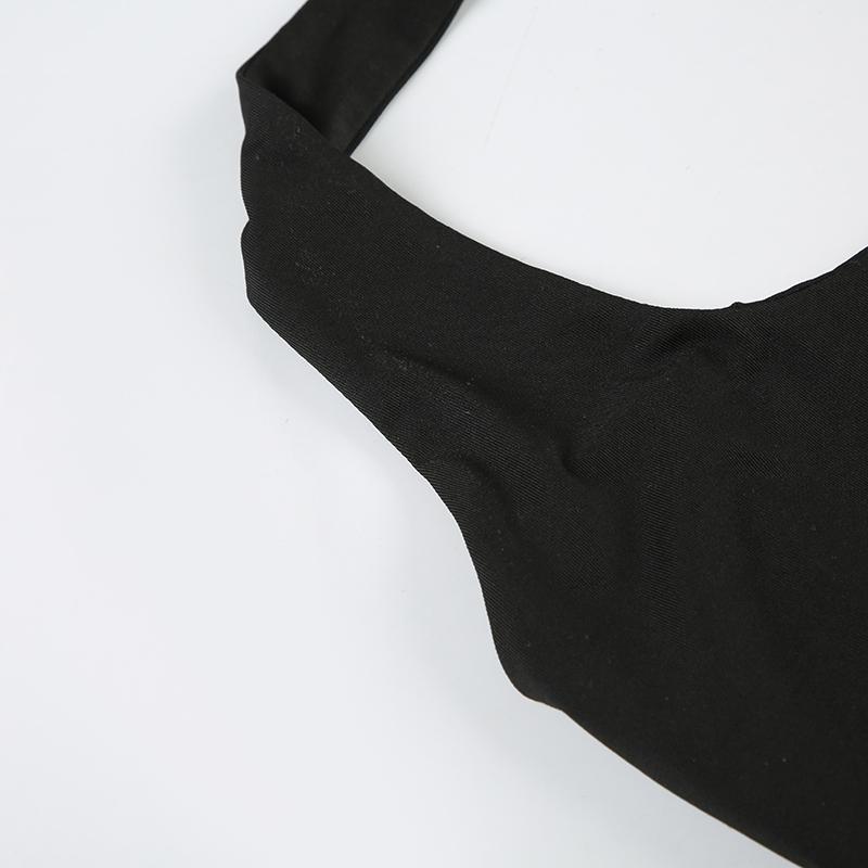 Women's Solid Color Halter Neck Capri Jumpsuit, Comfy Breathable Minimalist Sleeveless Skinny Slim Jumpsuit for Summer, Ladies Clothes for Daily Wear, Casual Fashion Jumpsuit, Basic Jumpsuit, Casual Comfy Overalls, Black, Casual Fitted Jumpsuit