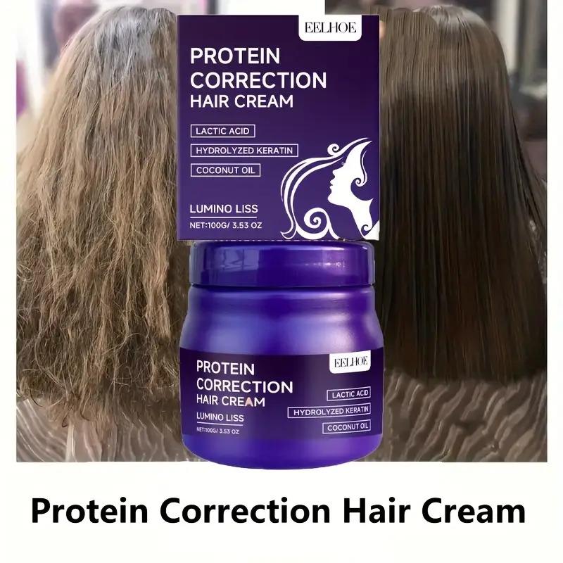 2-piece keratin straightening cream, infused with coconut oil, tames frizzy hair, smooths locks, repairs damaged strands, nourishes with hydrating formula, suitable for thick curly or wavy hair,