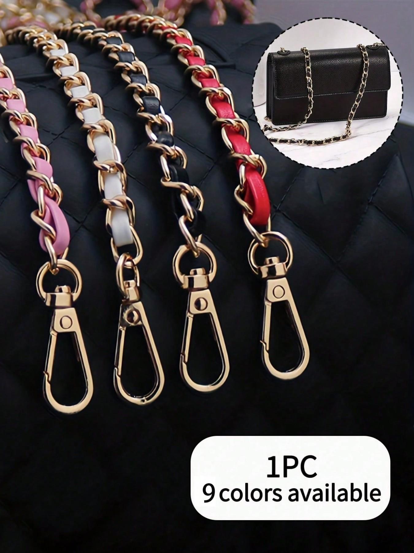 A PU leather chain shoulder strap, suitable for handbags, backpacks, phone cases, etc., can be used as a single shoulder crossbody strap or a replacement accessory for metal chain bags, a versatile crossbody bag chain shoulder strap, Accessories for Bags