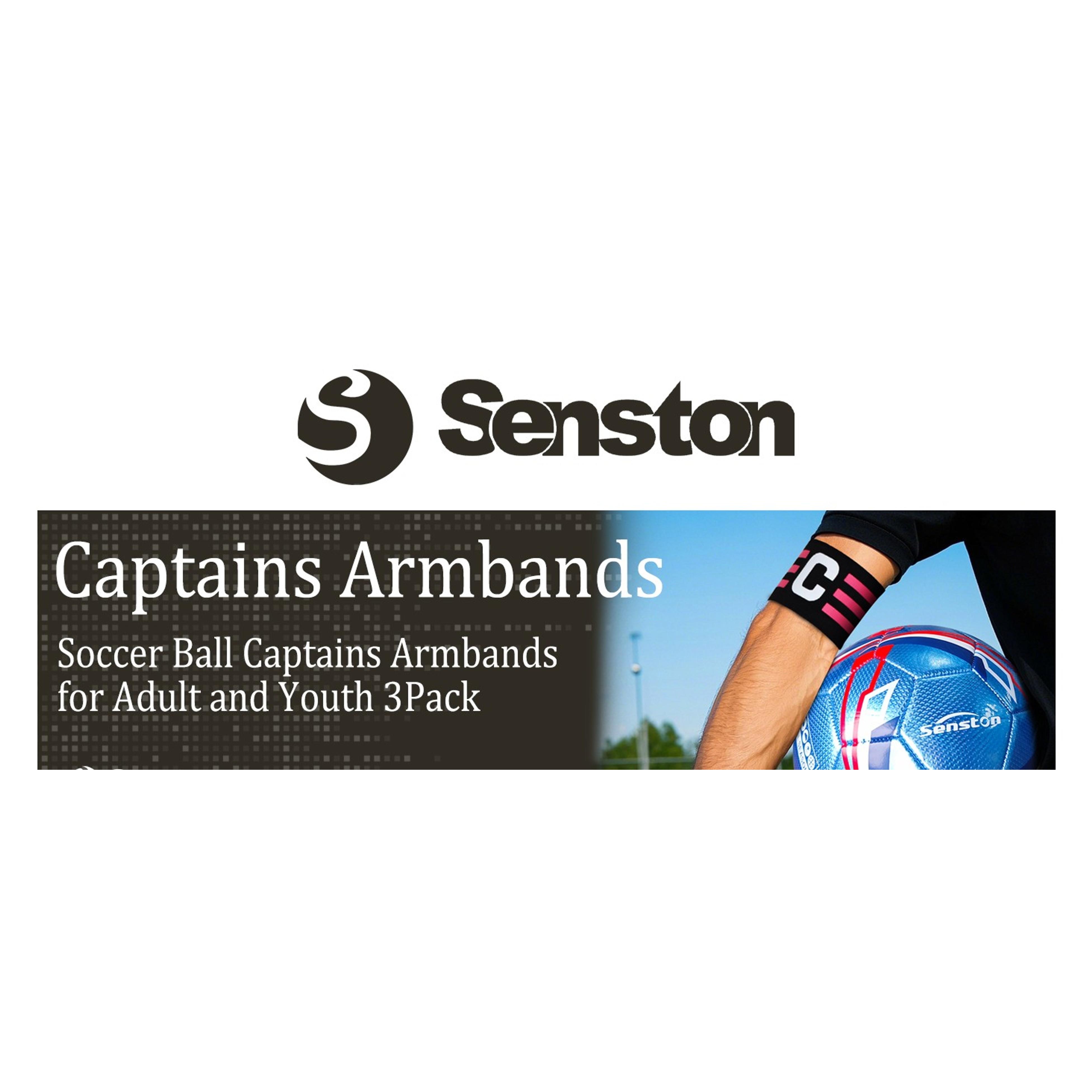Soccer Ball Captains Armbands for Adult and Youth 3Pcs