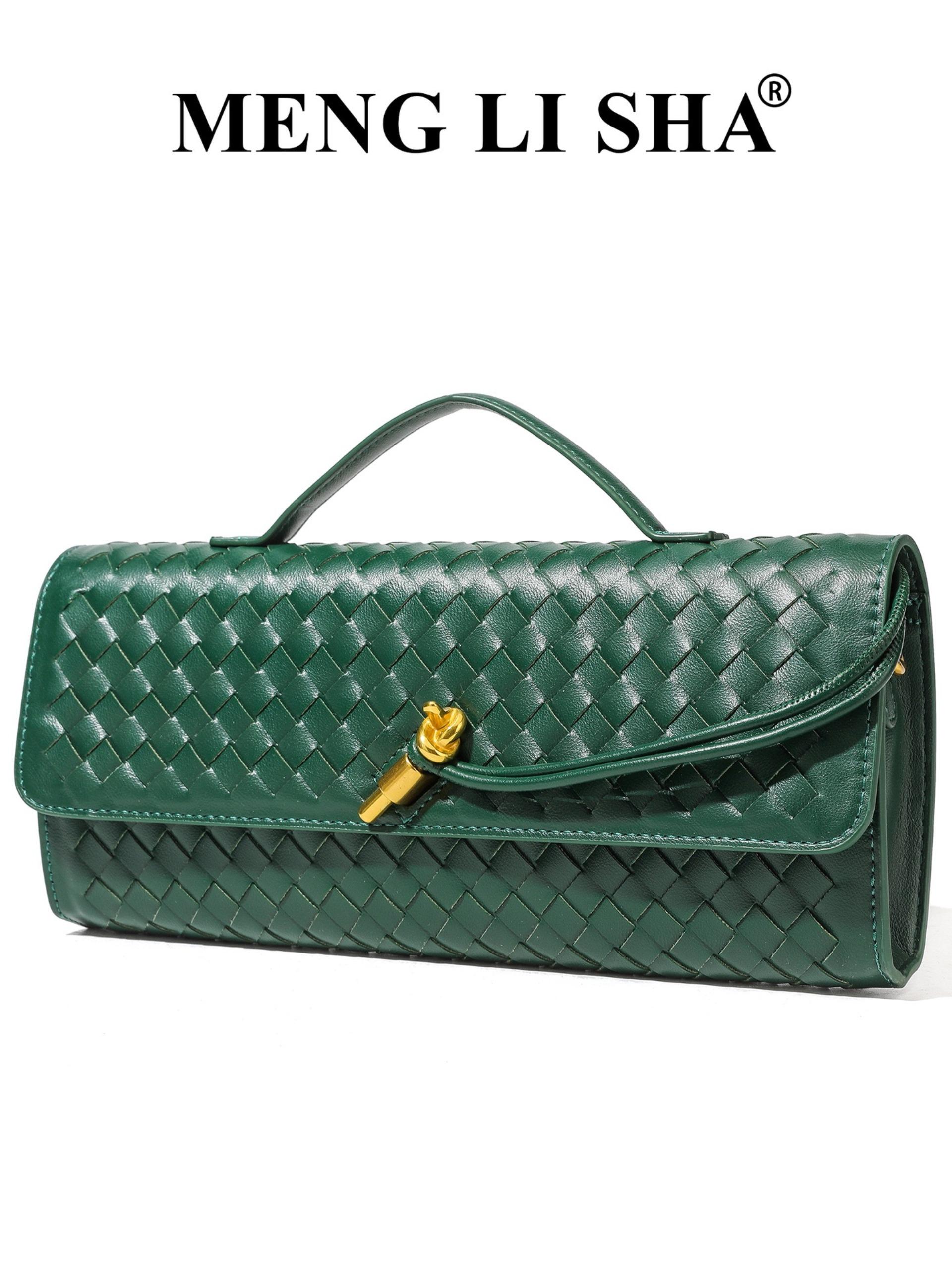 Elegant Braided Shoulder Bag, Unique High-End Horizontal Handbag, Evening Party Crossbody, Versatile Fashionable Purse, Stylish and Refined