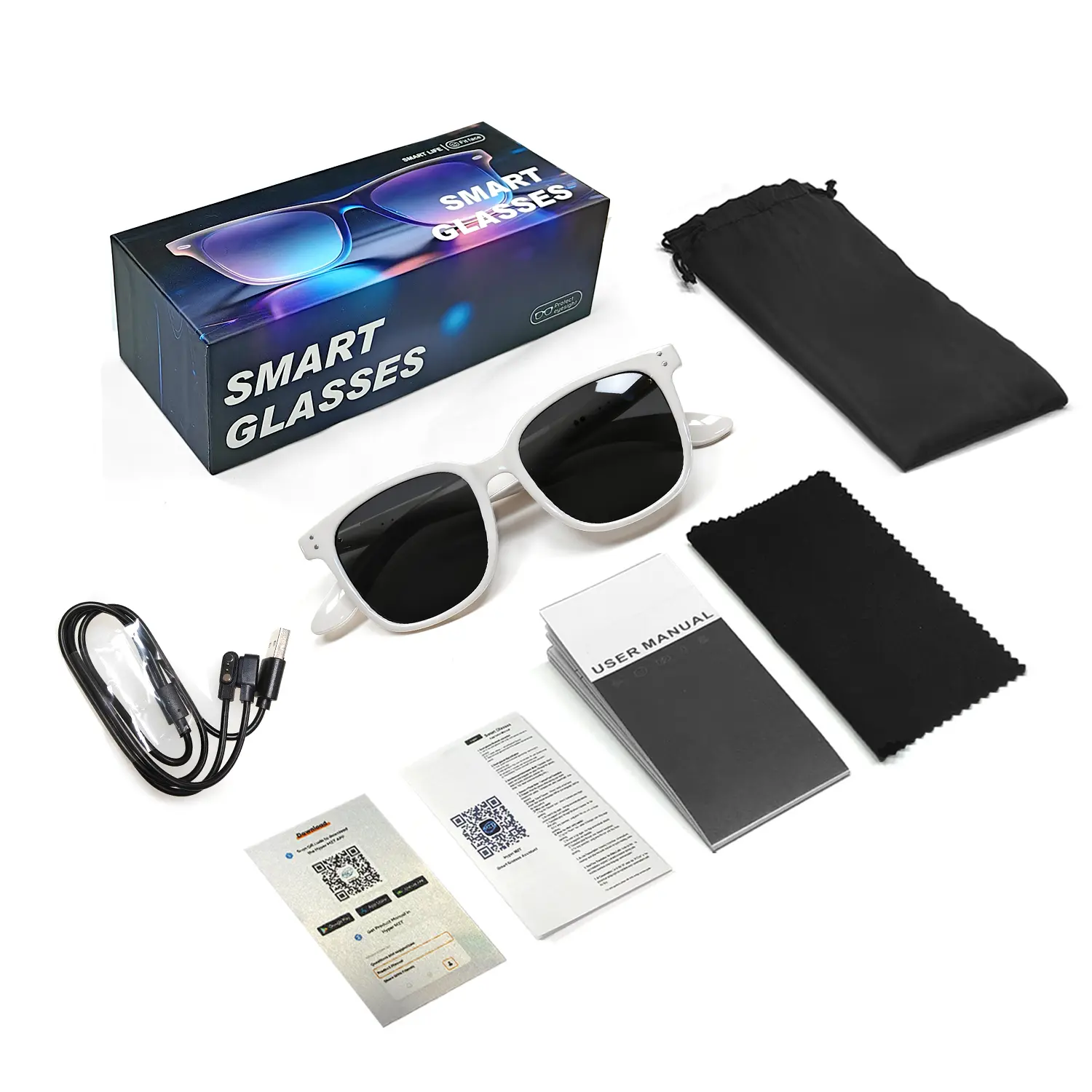 F66White-Sunglasses