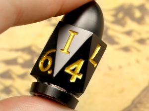 Bullet Dice Set, DND Dice Metal Revolver Dice，D6 Dice Gun Dice D&D Gifts for Dungeons and Dragons, Pathfinder, Warhammer 40k or Theme Tabletop Games