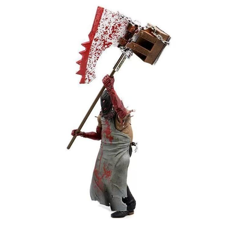 7-Inch Neca Biohazard Zombie Butcher Executioner Figurine, Lifelike Action Figure Decoration, Perfect for Birthday, Party, Halloween Gifts, PVC Figure