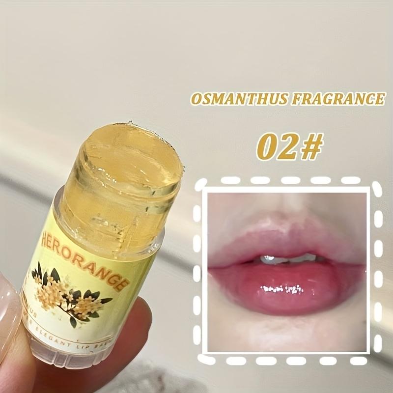 HERORANGE lip balm available in 12 colors. Mini portable autumn/winter lip balm. Natural and transparent shades. Moisturizes and hydrates, deeply repairs overnight. Can be layered with lipstick for everyday wear to create a plump, Moisturizing