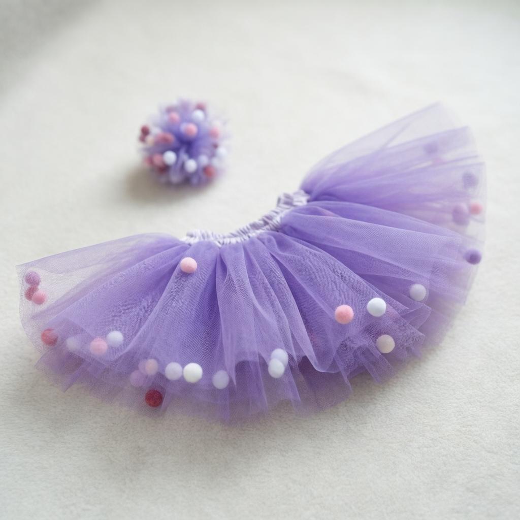 Newborn Photography Princess Dress Set, Cute Multicolor Puffy Skirt, Baby Photo Shoot Costume, Doll Dress, Studio Shooting Clothing