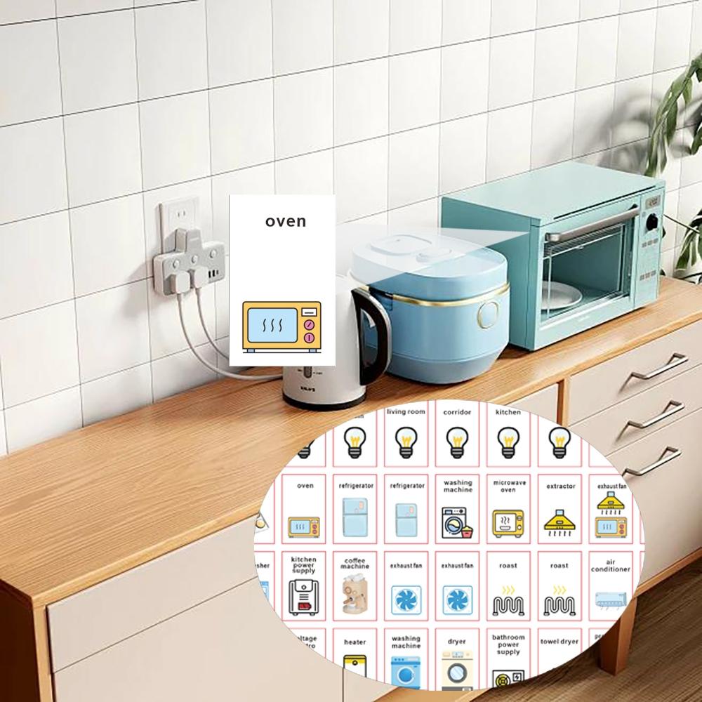 Electrical Panel Index Label Stickers, Switch Label Set, Circuit Breaker Reminder Decals, Home & Office Decor, Electrician Tools, Adhesive Stickers