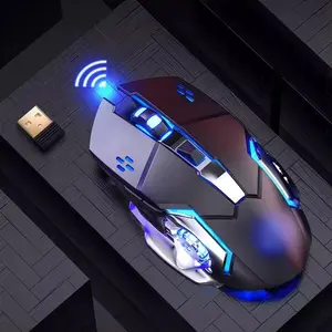 Gaming Mouse  Wireless Rechargeable Bluetooth Usb Silent LED Colorful Lights Computer Pc Mouse