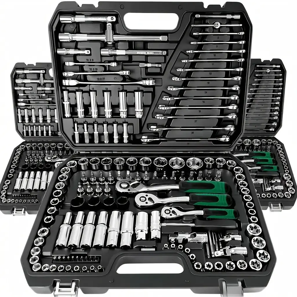 45/52/216pcs Professional Tool Set, Multi-functional Toolbox, Portable Design, For Home And Car Repair, A Tool Set For Enthusiasts And Professionals, A Gift For Friends, Local Shipping