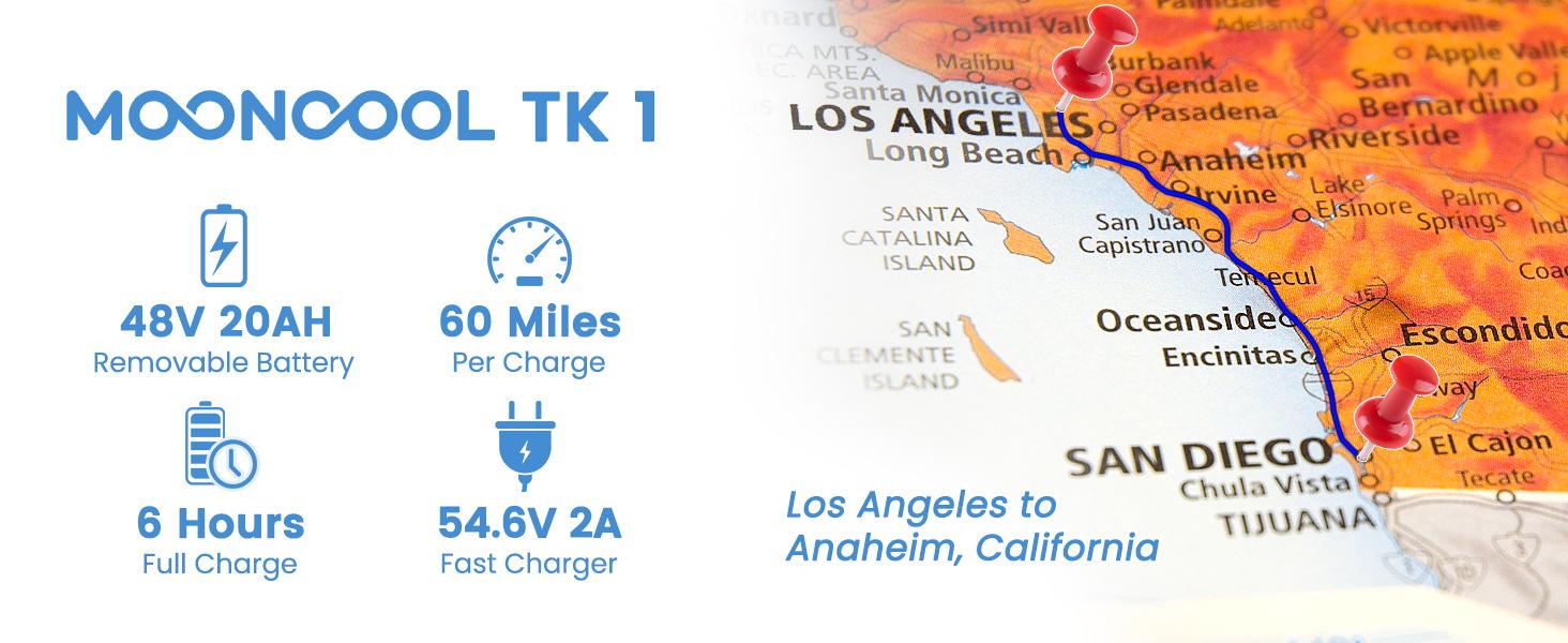 MOONCOOL TK1 Folding Electric Tricycle with Rack Bags , 750W Motor 48V Foldable Ebike Electric Trike for Adults, 20" Fat Tire 3 Wheel Electric Bicycle with Front & Rear Baskets