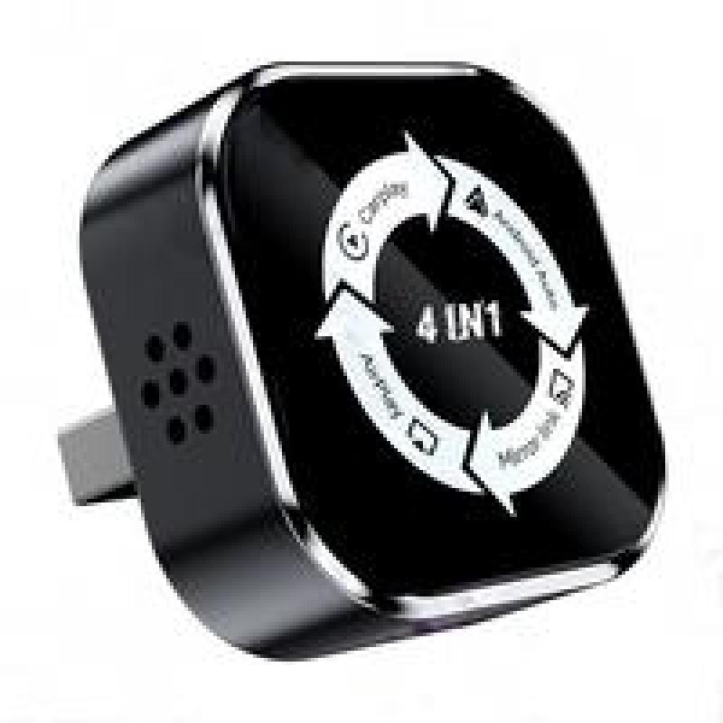 2026 New 4-In-1 Carplay Wireless Adapter, Hands-Free Call, Airplay, Mirror Link, Netflix, Youtube, Bluetooth-compatible 5.0, Compatible with iPhone/android