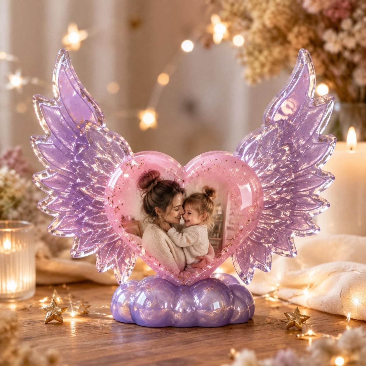 Heart Frame Ornament Silicone Mold, Star Moon Wing DIY Crystal Resin Craft Mold, Art Toy Silicone Candle Mold, Handmade Decoration Tool, Soap Molds, Candle Molds For Candle Making