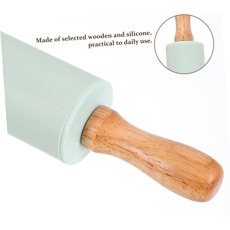 Dough Kneading and Rolling Pin Baking Set – Rolling Pin and Dough Mat Set, easily make cakes and dough, includes a round mat set, a must-have kitchen baking tool for home bakers and cooking enthusiasts
