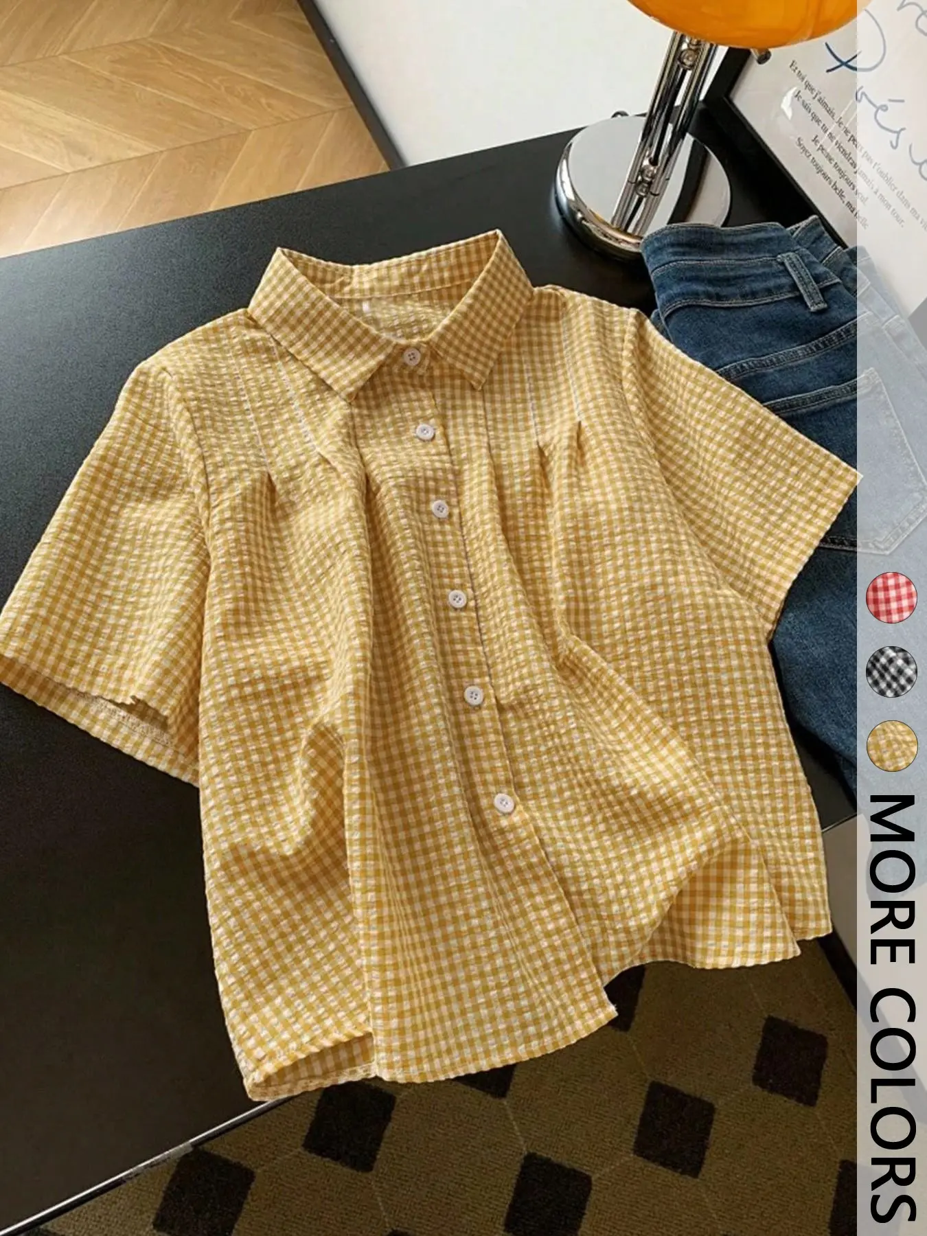 Women's Casual Lapel Loose Shirt, Daily Wear Essential, Comfortable and Stylish, Perfect for Everyday, Versatile and Trendy