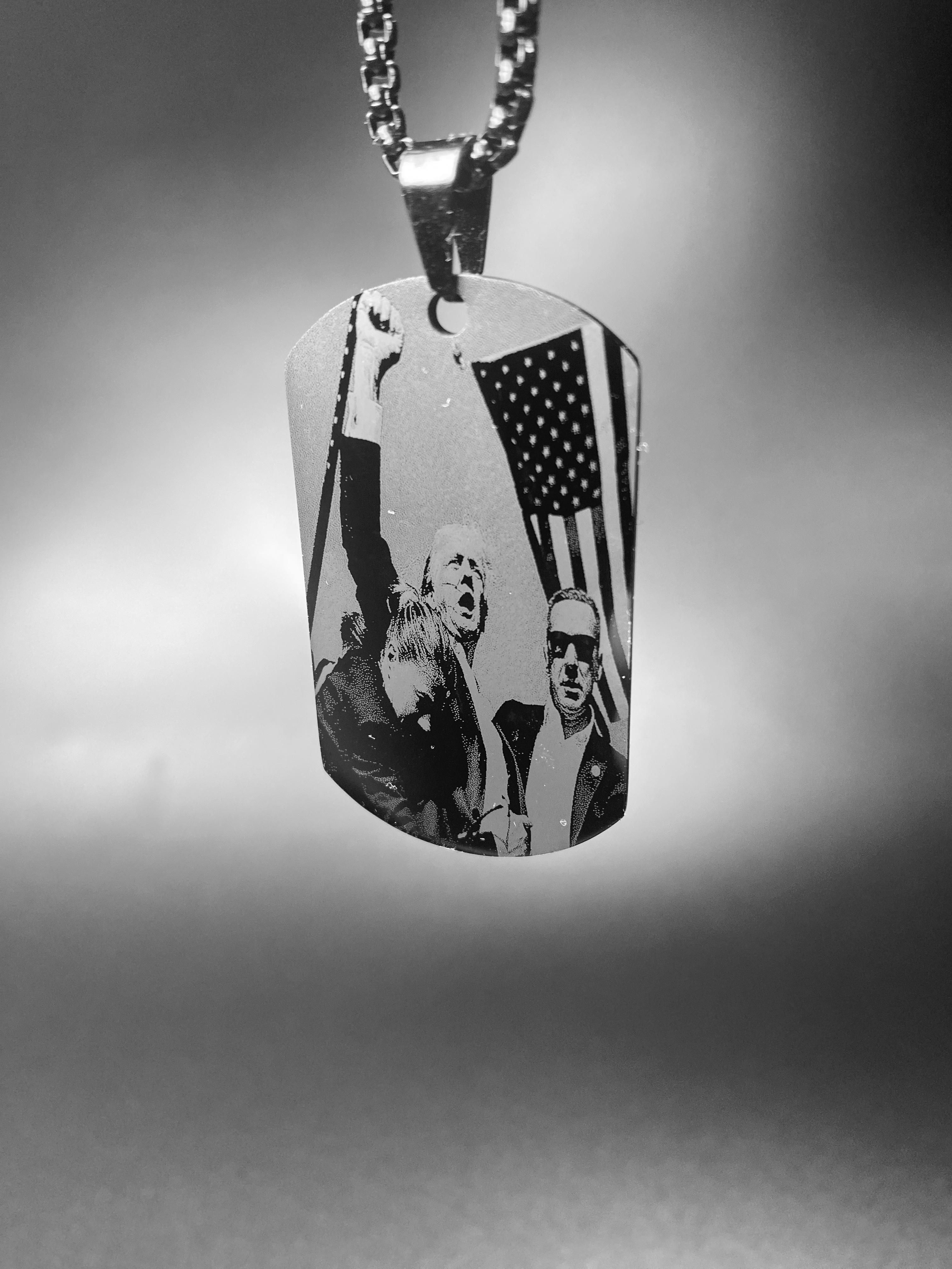 Trump Rally Labels Necklace