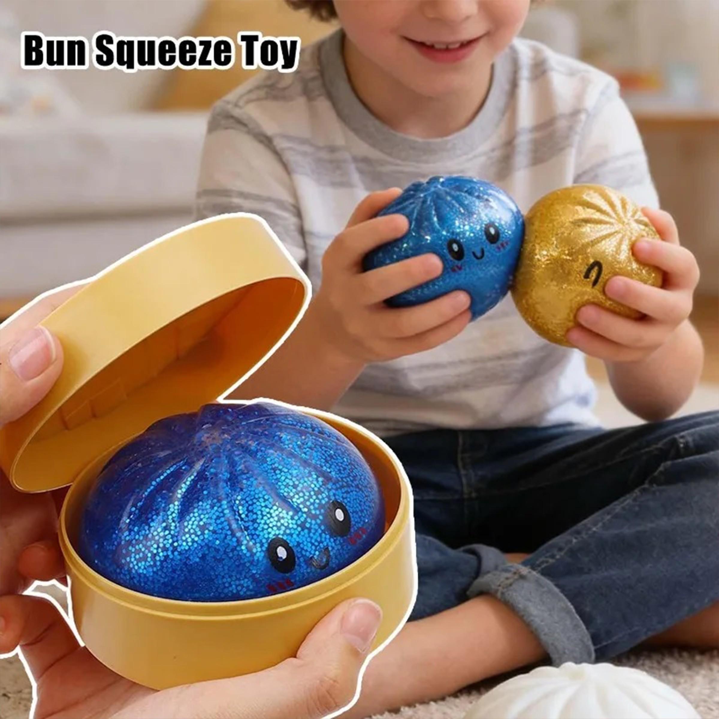 Realistic bun stress-relieving toy cute char siu bao stress-relieving toy set creative cartoon bun squeeze toy gift