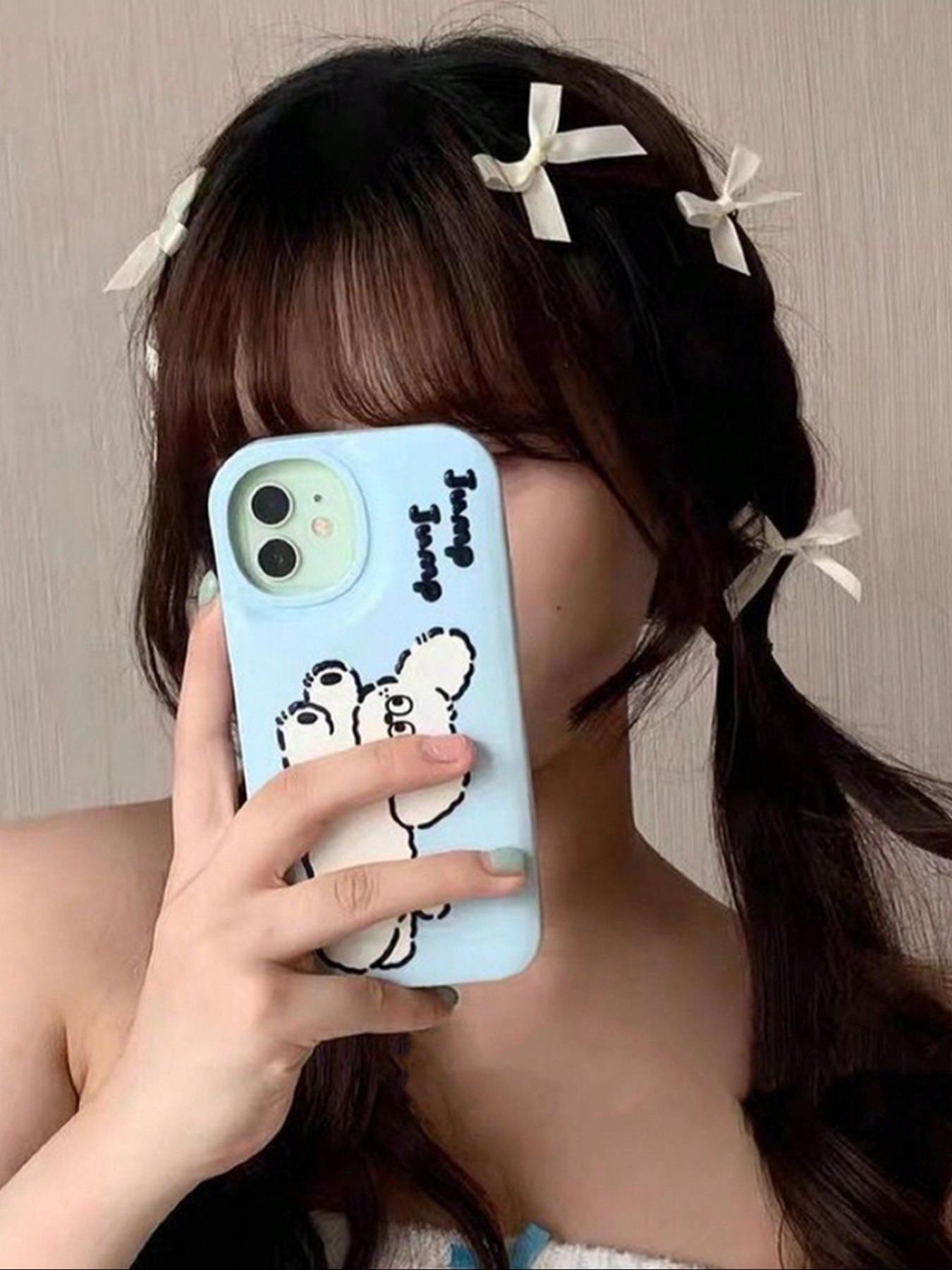 Cute Bowknot Design Hair Clips Set, Fashionable Hair Accessories for Women & Girls, Minimalist Headwear Suitable for Thick Hair