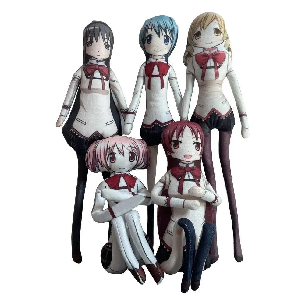 Anime Kaname Madoka Plush toys Miki Sayaka Tomoe Mami Akemi Homura Figure Magical Girl toy Abstract Doll DIY model Birthday Gift Popular toys 2026 Hot selling toys