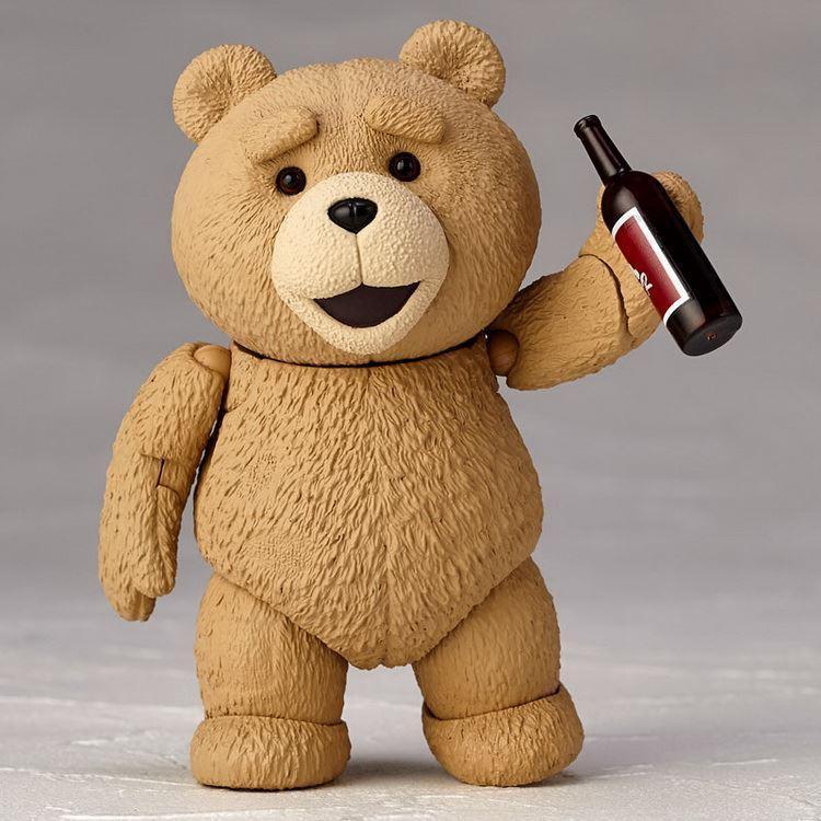 Ted2 Figure Bjd Ted Teddy Bear Action Figure AMAZING YAMAGUCHI Revoltech No.006 Teddy Brick Figure Gk Movie Model Doll Toy Gift