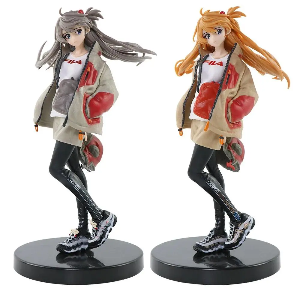 New Century Evangelion Anime Accessories Mech Asuka GK Handmade Pretty Girl Statue Trendy Play Gift High Quality