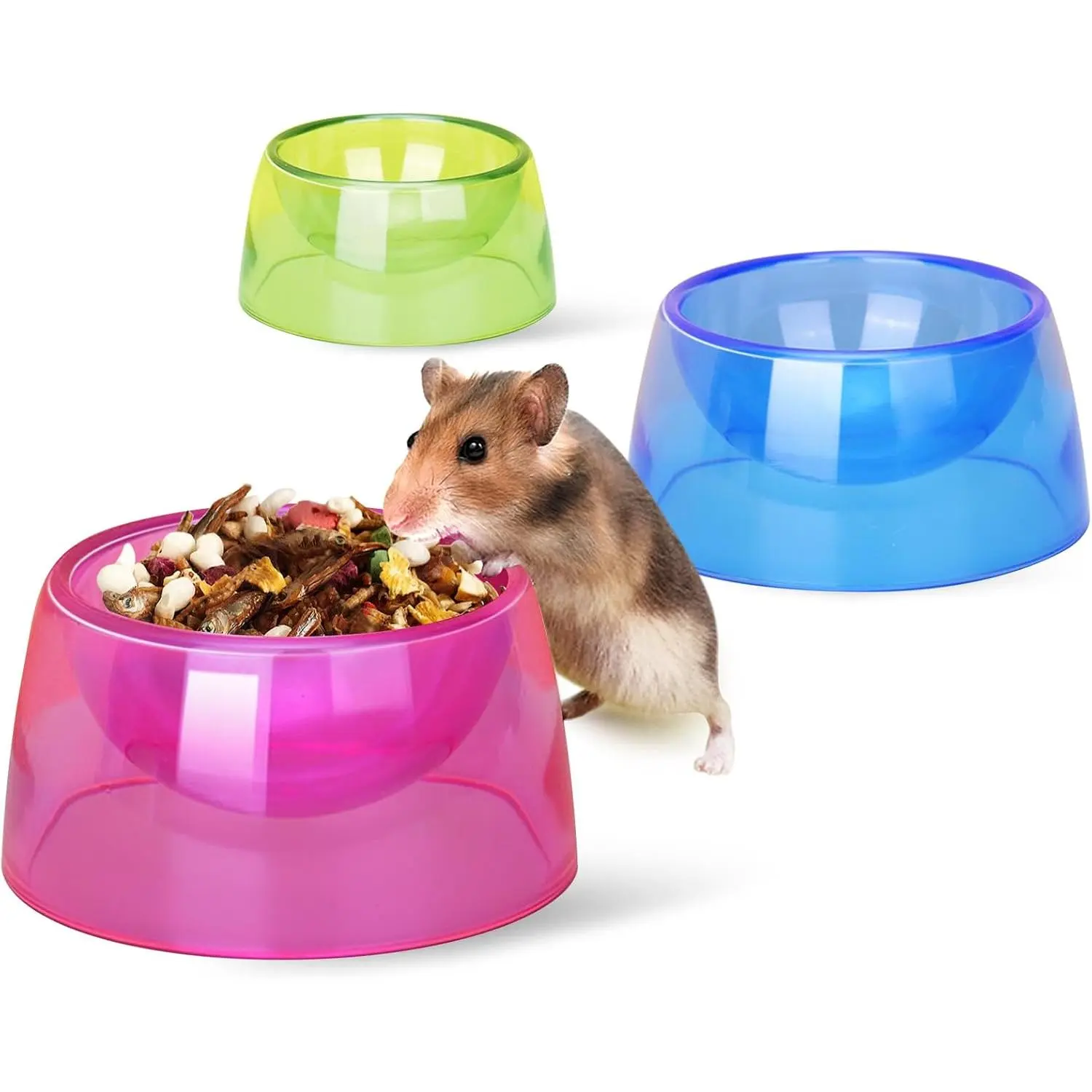 Hamster  Bowl,Small   Water Bowl,Water Feeder Container, Hamster Bowls  Hamsters  Bowl,Feeding Bowl for  Hamsters,Mice,Small  3 count