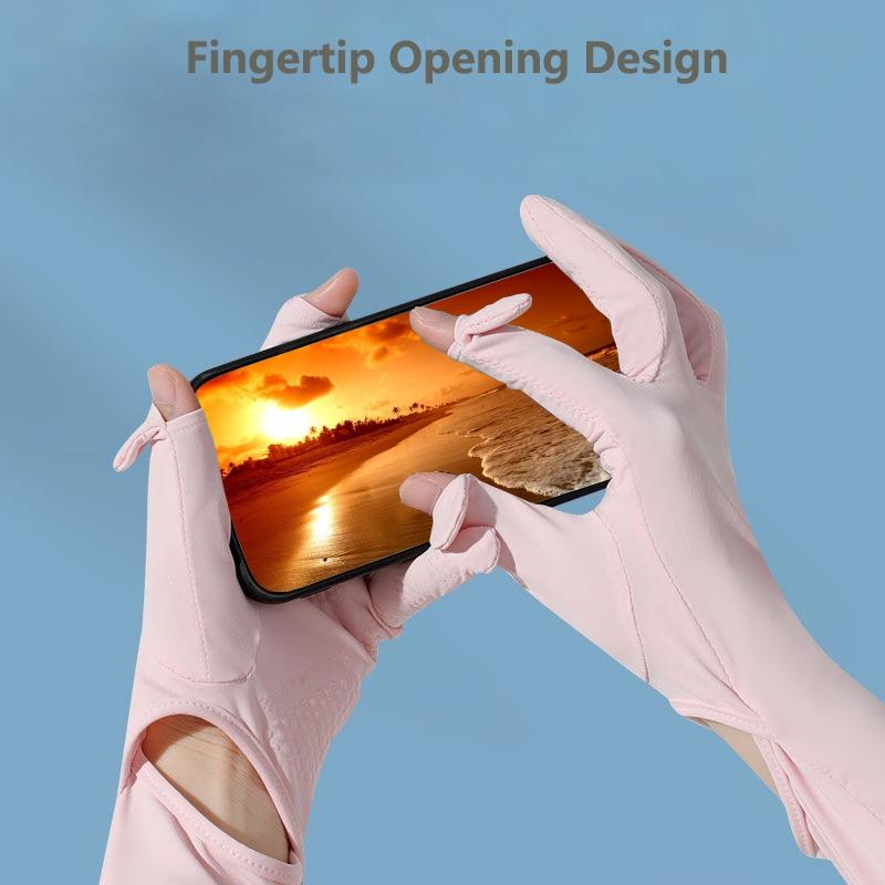 2 Pairs Long Arm Gloves for Men & Women, Touch Screen Compatible, Sunshade Driving Gloves, Motorcycle Riding Gloves, Motorbike Gloves, Breathable & Lightweight, Anti-Slip Grip, Ideal for Outdoor Sports, Cycling, Hiking, Fishing and Daily