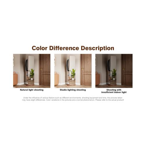 360° Rotating Solid Wood Full Body Mirror – 66"x14" Freestanding Mirror with Hooks & Multi-Layer Storage, Coat Rack Organizer for Bedroom, Living Room, or Cloakroom, Walnut 360° Rotating Solid Wood Full Body Mirror – 66"x14" Freestanding Mirror with Hooks & Multi-Layer Storage, Coat Rack Organizer for Bedroom, Living Room, or Cloakroom, Walnut