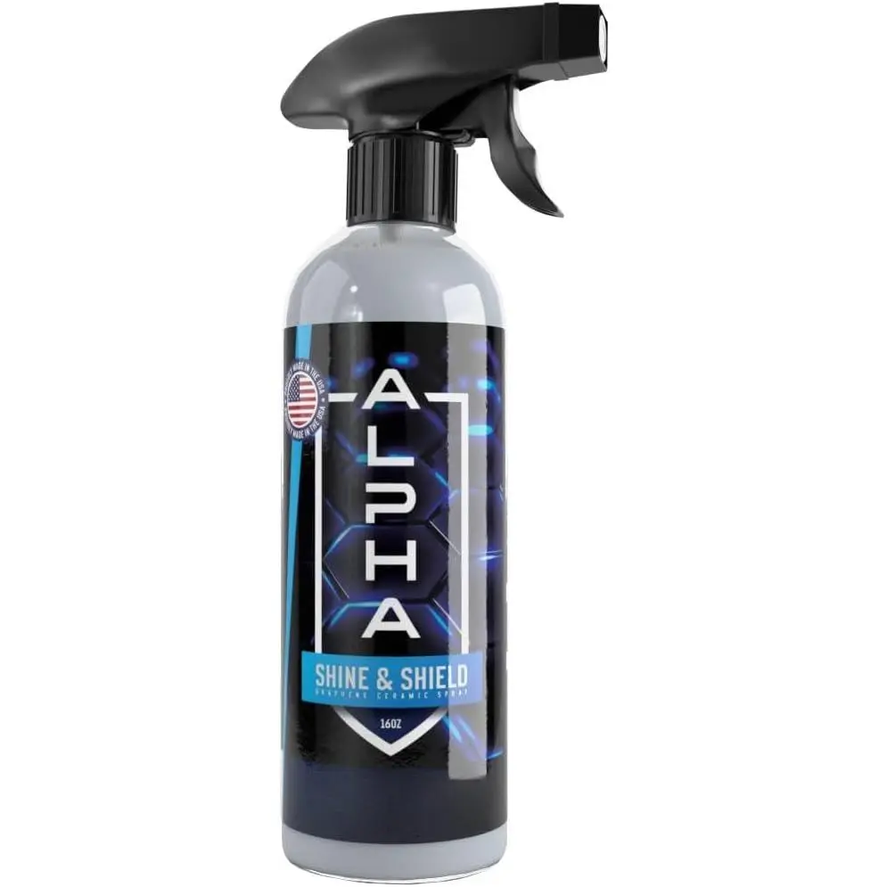 Alpha Shine & Shield Graphene Ceramic  - 16oz - Graphene-Infused  Sealant for , , RVs and  - Up to 12 Months UV Protection, Gloss, and Hydrophobics