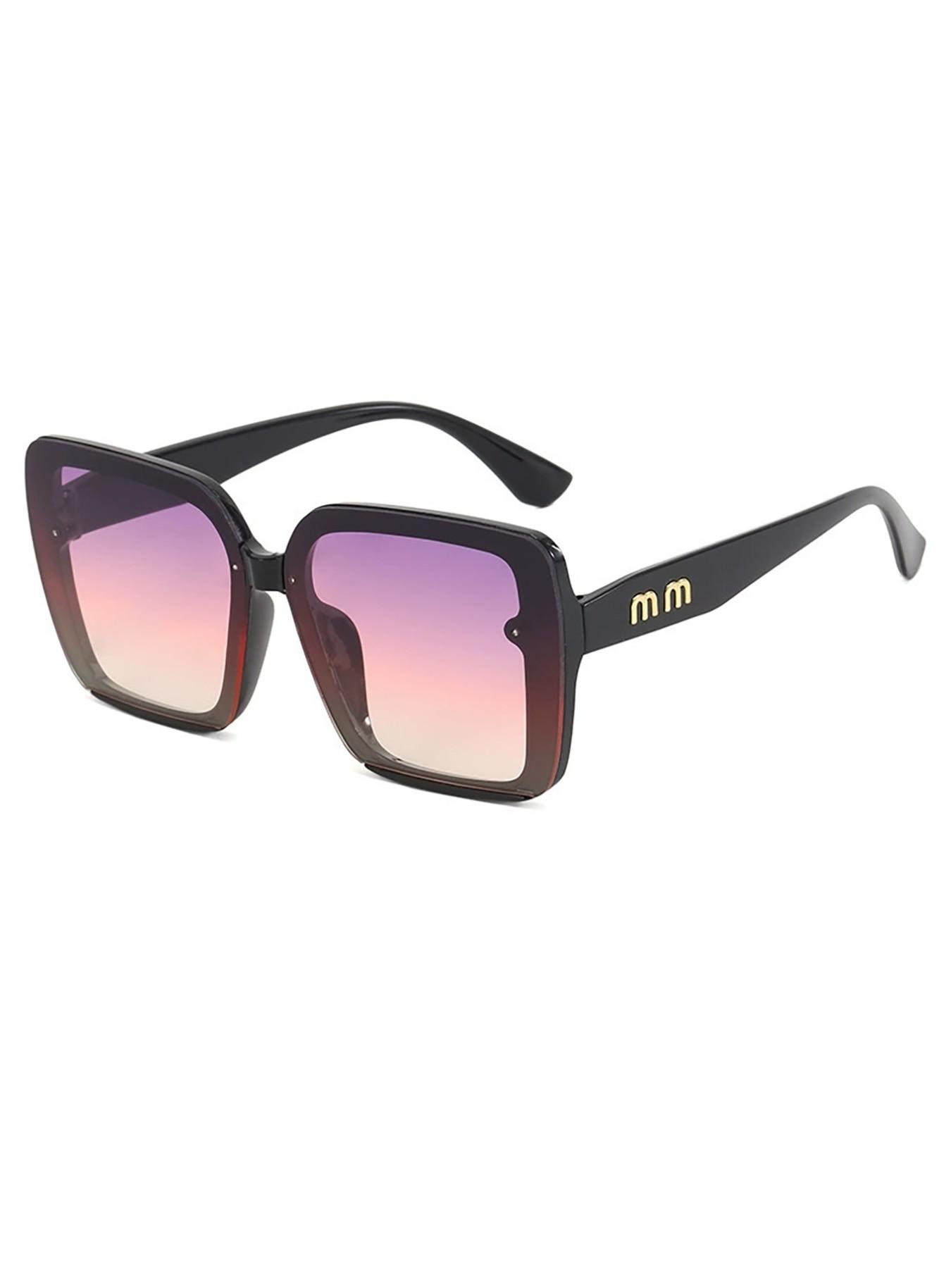 Fashion Large Frame Sunglasses for Women, Trendy All-Season Animal Pattern, Cute Style Decorative Lens, Streetwear Instagram Fame