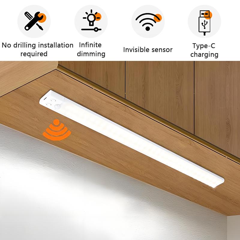 4 Pack Under Cabinet Kitchen Lights, Motion Sensor Dimmable 1500mAh LED Under Counter Rechargeable Wardrobe Indoor Night Lights for Kitchen Shelf Stairs Closet 4 Pack Under Cabinet Kitchen Lights, Motion Sensor Dimmable 1500mAh LED Under Counter Rechargeable Wardrobe Indoor Night Lights for Kitchen Shelf Stairs Closet