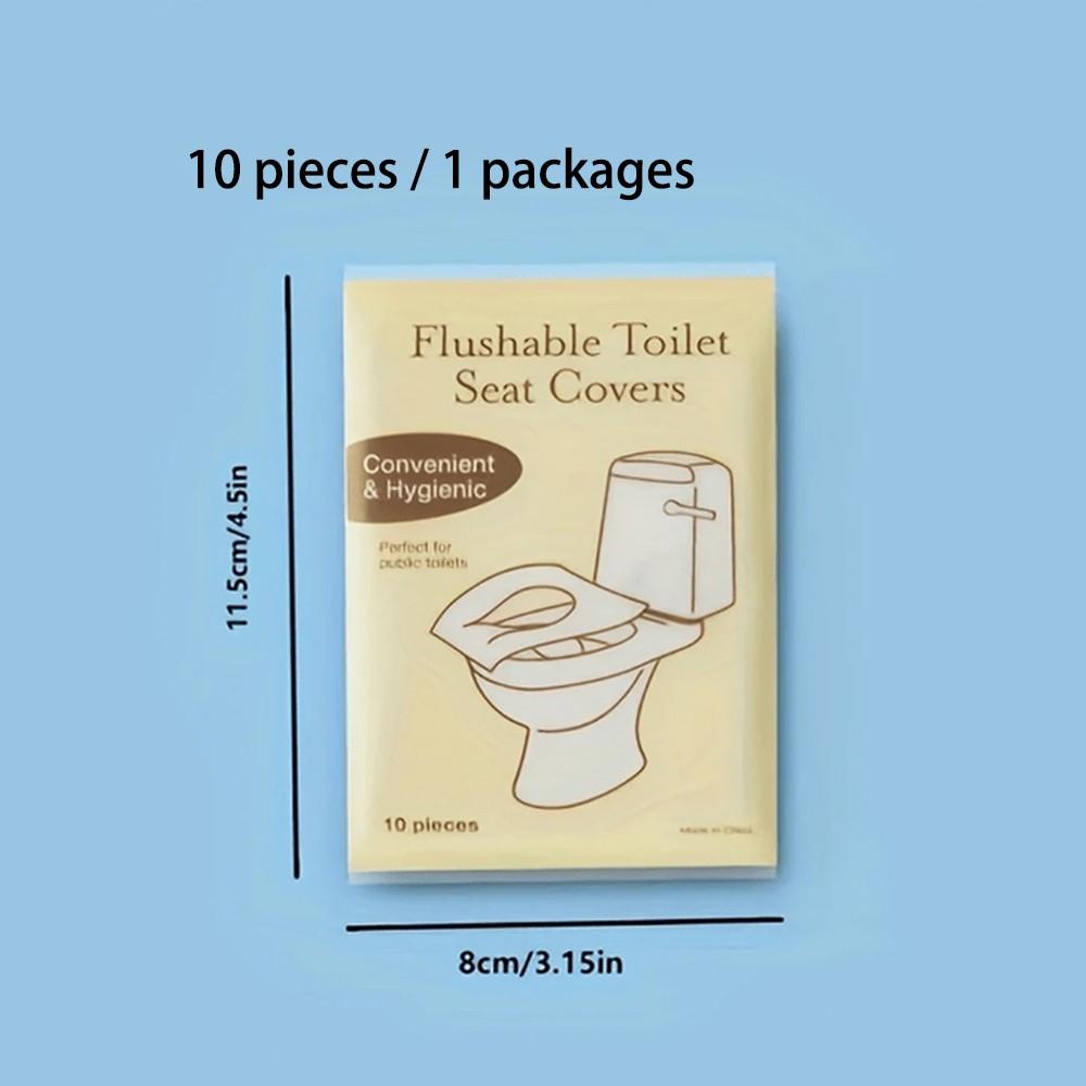 Disposable Water-Soluble Portable Toilet Seat Stickers, Travel Business Toilet Pad, Bathroom Accessories, Camping Gear, Fall Decor