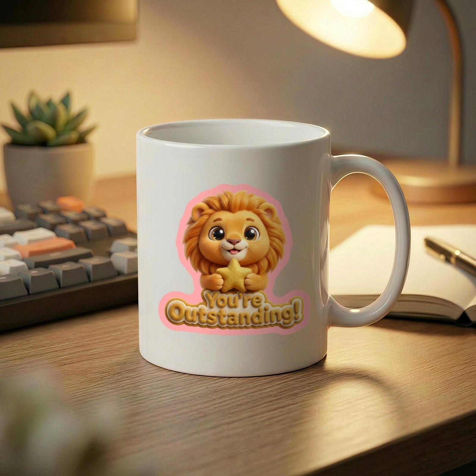 New 50-sheet set of 3D cartoon cute and adorable pet positive slogan stickers for waterproof cups and notebook decorative stickers