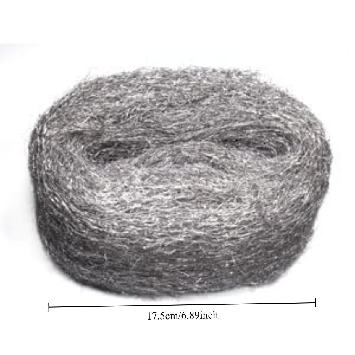 Steel Wool Filled Fabric, DIY Steel Wool Filled Fabric Kit, Used for Gap Filling, Wall Crack Filling, Garden, House, Garage Vent Filling, with High Plasticity and Good Flexibility, Can Prevent Mice From Entering The House