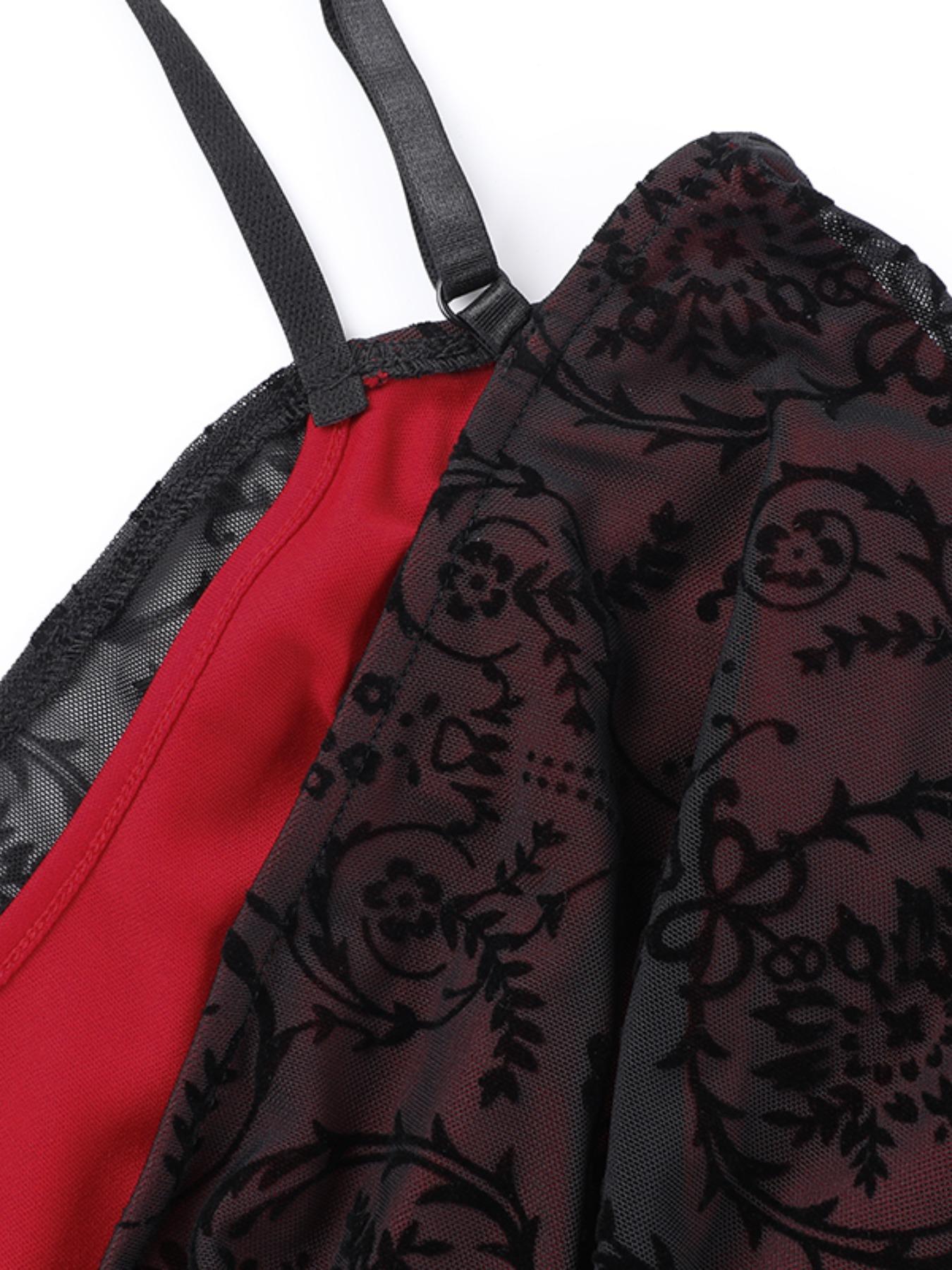 Women's Plants Print Mesh Overlay Ruched Drawstring Crop Cami Top, Elegant Adjustable Strap Camisole for Party Holiday Vacation, Ladies Summer Clothes