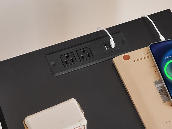 MAHANCRIS End Table, Fluted Nightstand with Charging Station and LED Lights, Modern Side Table with 2 Drawers and 1 Open Compartment, for Living Room, Bedroom, Study, Office, Black MAHANCRIS End Table, Fluted Nightstand with Charging Station and LED Lights, Modern Side Table with 2 Drawers and 1 Open Compartment, for Living Room, Bedroom, Study, Office, Black