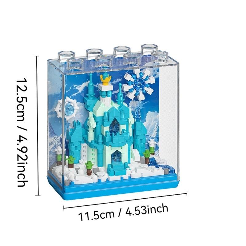 Castle Design Building Blocks, 1 Set Creative Desktop Ornament, Home Decor, Office Desktop Decoration, Perfect Gift for Friends & Family