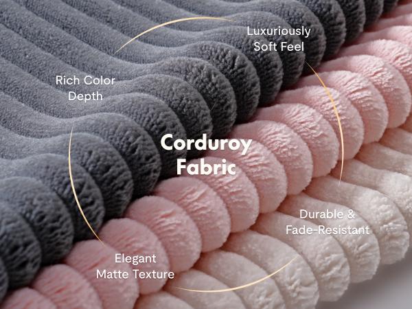 【Valentine Day Sale】FLEXISPOT AC1 Mid-Century Modern Accent Chairs, Corduroy Upholstered Armchairs with Wooden Frame, Thick Backrest & Lumbar Pillow, Comfortable Reading Chairs for Living Room, Bedroom, Balcony, Office