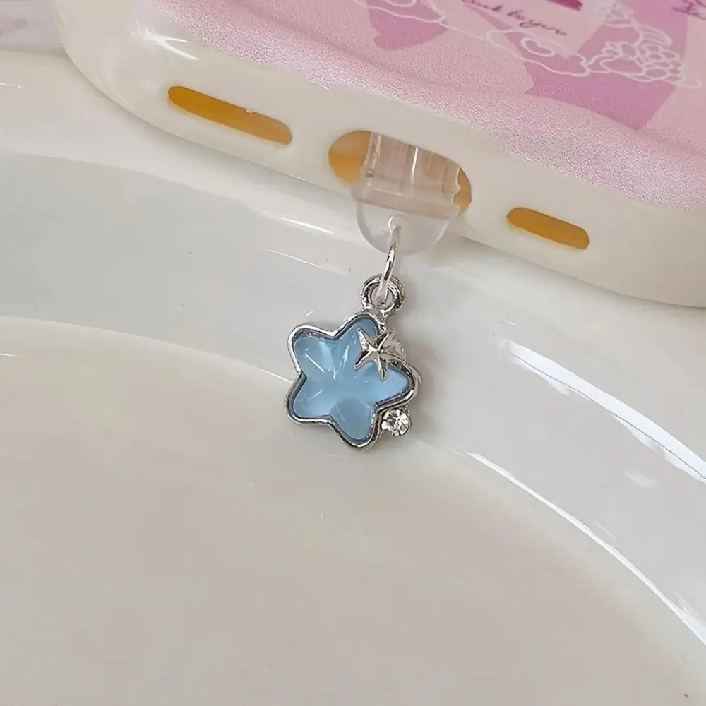 2026 New Cute Star Shaped Phone Dust Plug, Anti-Dust Charging Port Charm, Universal Phone Accessory for iPhone & Android, Aesthetic Mobile Decor